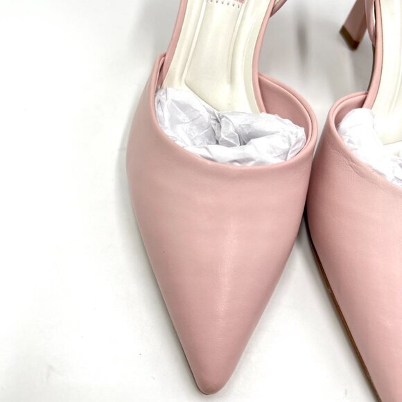 Franco Sarto Womens Size 6 Trix Pink Leather D'Orsay Point Toe Heels Pumps Shoes - Picture 3 of 13